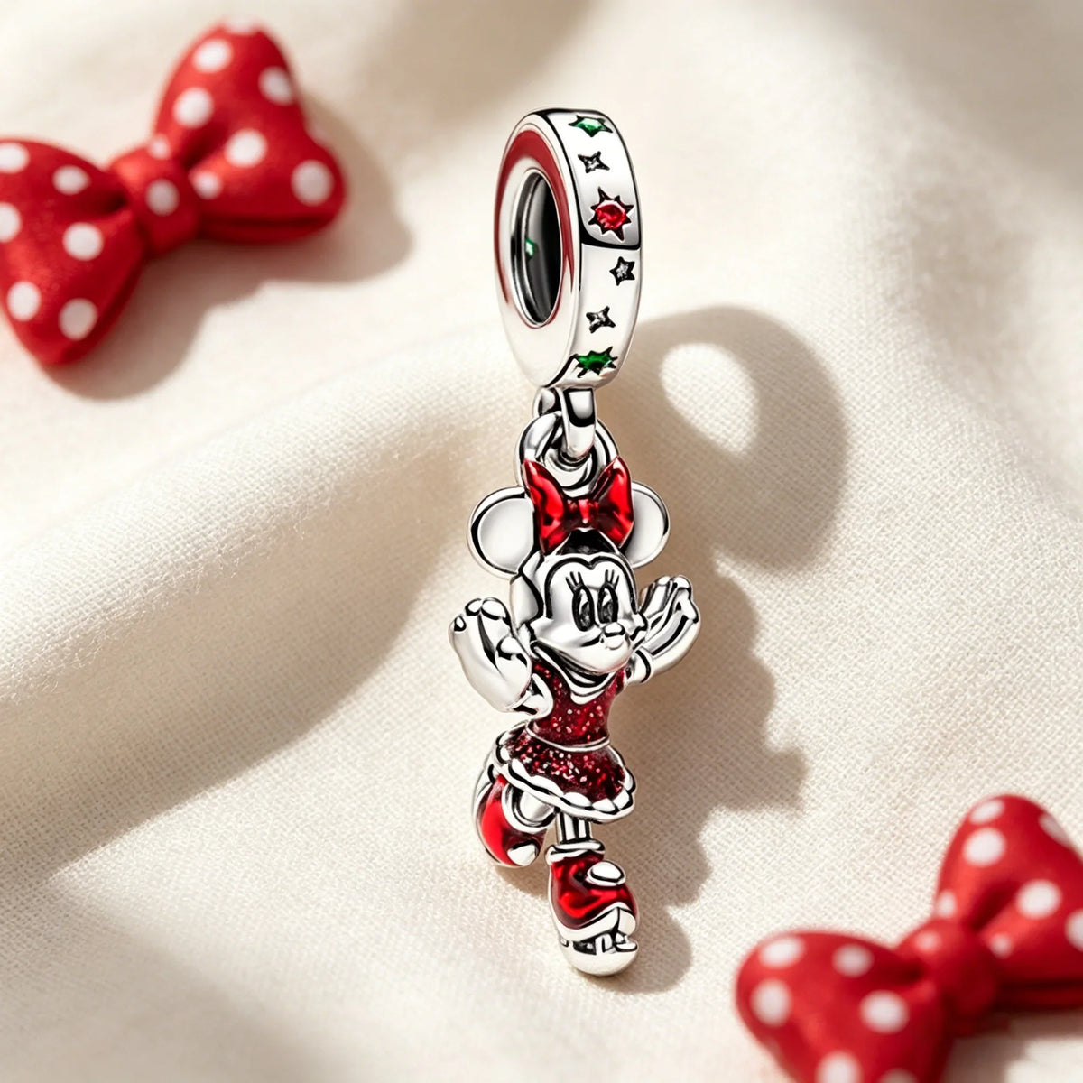 Disney Character Charm Bead – Fits Snake Chain Bracelet & Necklace