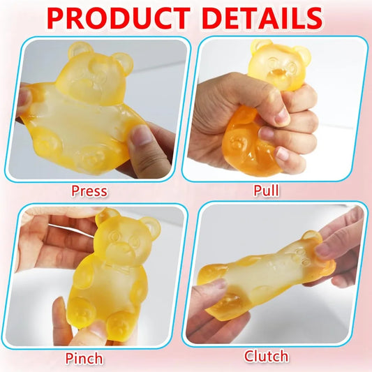 Cute Mini Bear Maltose Squishy Toy, Slow-Rebound Stress Relief Fidget