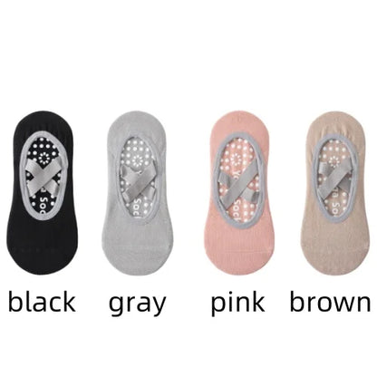 Non-Slip Yoga Socks for Women – Backless Grip Socks for Pilates & Ballet