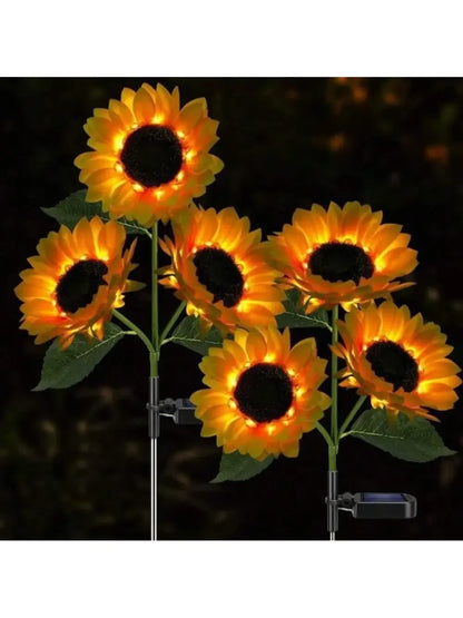 Solar Sunflower Garden Stake Light – Outdoor Waterproof LED Lawn Lamp