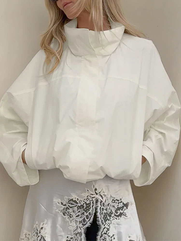 Women's Hooded Windbreaker Jacket – Windproof Outdoor Sport Coat