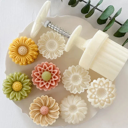 Mooncake Mold DIY Hand Press – Pastry & Mung Bean Cake Stamp