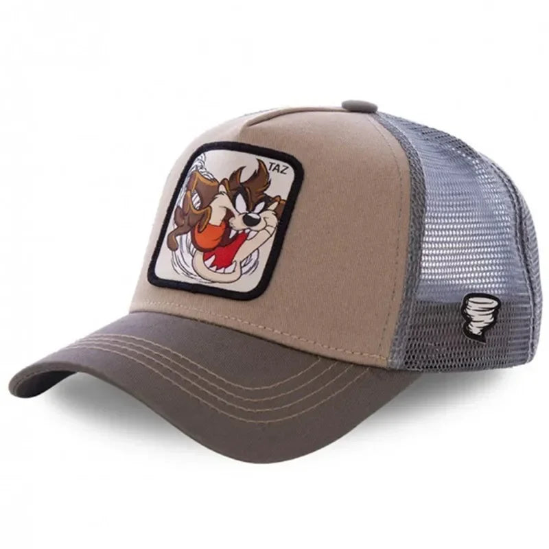 Unisex Anime Cartoon Cotton Trucker Snapback Cap