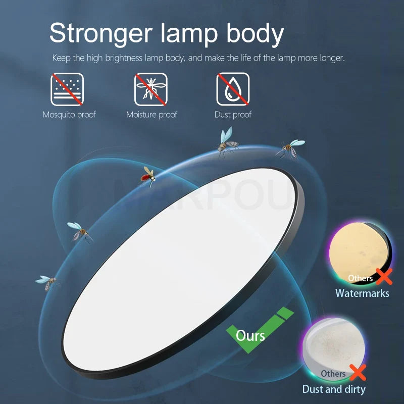 Smart LED Ceiling Light Dimmable | Remote & App Control