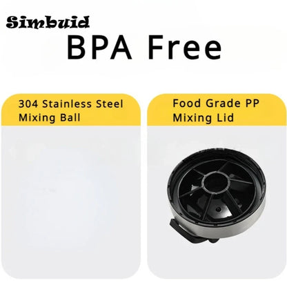 500ml or 750ml Stainless Steel Protein Shaker Bottle with Mixing Ball