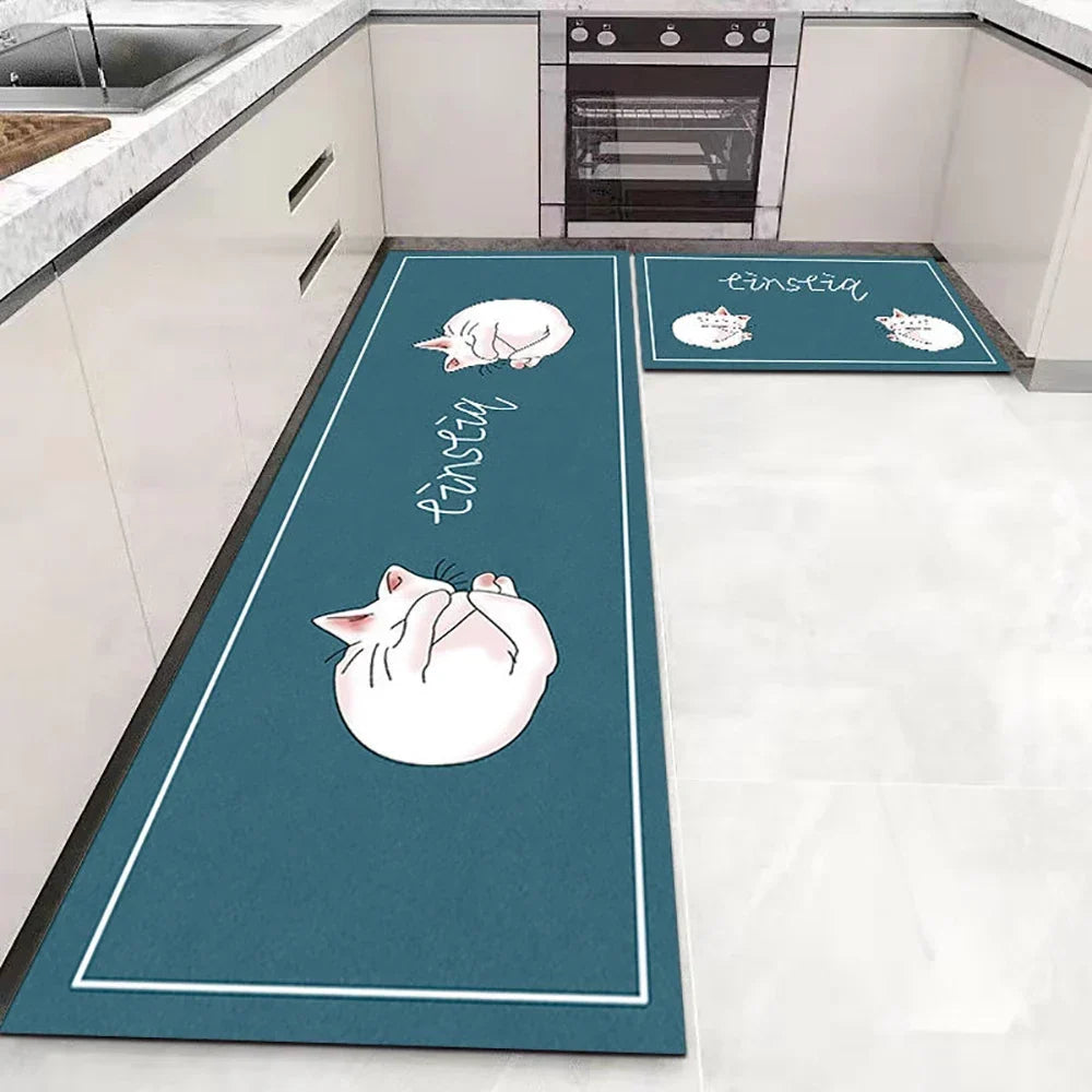Non-Slip Kitchen Floor Mat – Soft Washable Rug for Kitchen, Bedroom & Hallway