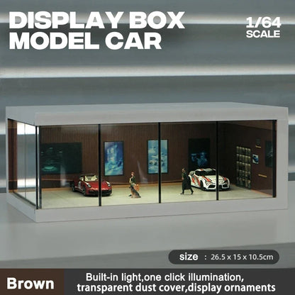 1:64 Scale Parking Garage Scene Model with LED Lights