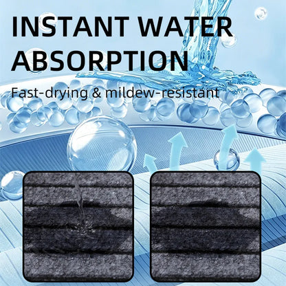 Modern Minimalist Striped Floor Mat – Washable & Stain-Resistant