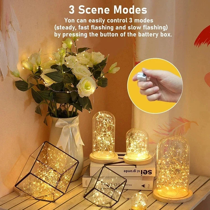 Fairy String Lights Battery Operated LED Mini Wire Lights for Home Decor