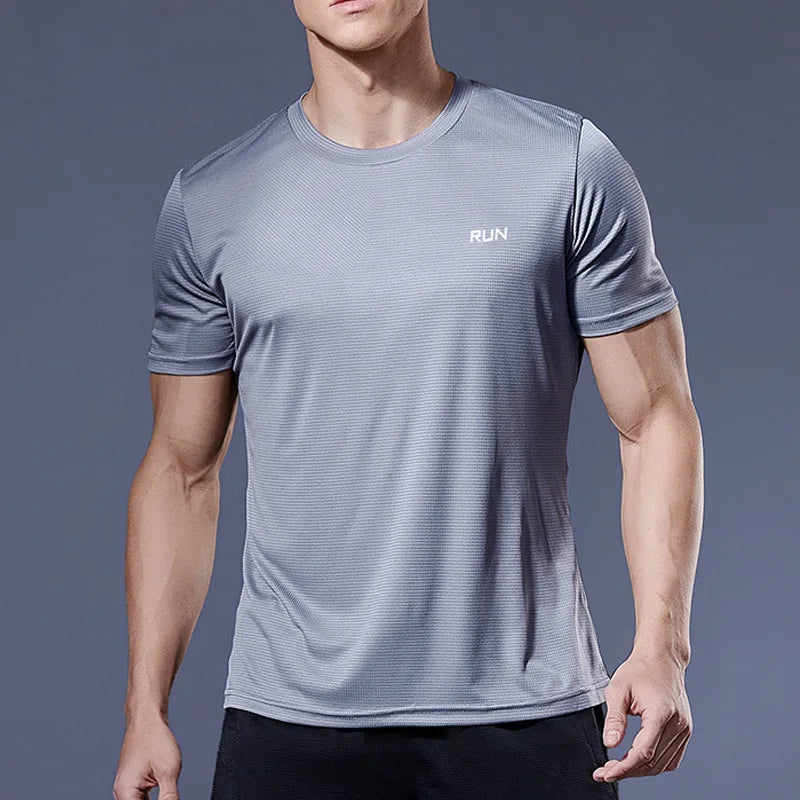 Men's Quick Dry Short Sleeve Fitness Sports T Shirt