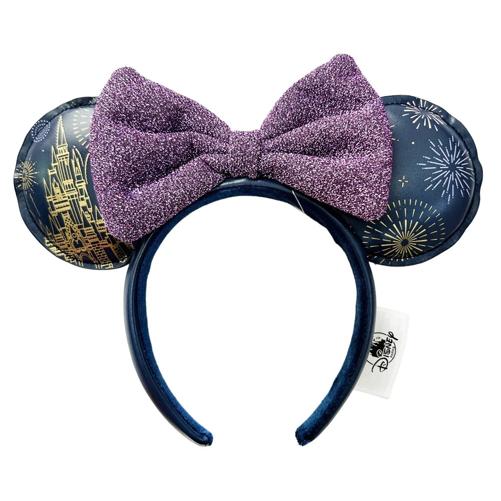 Disney Mickey Minnie Ears Headband – Sequin Bow Costume Cosplay