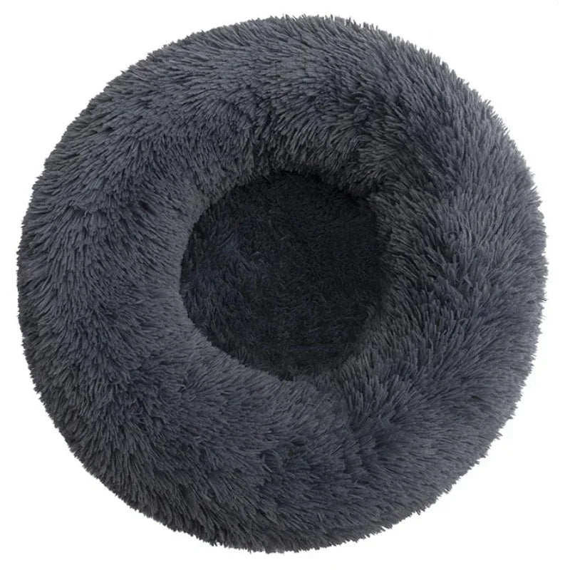 40-90cm 6 Sizes Round Pet Bed Large Dog Super Soft Cat Plush House Medium Winter Warm Sleeping
