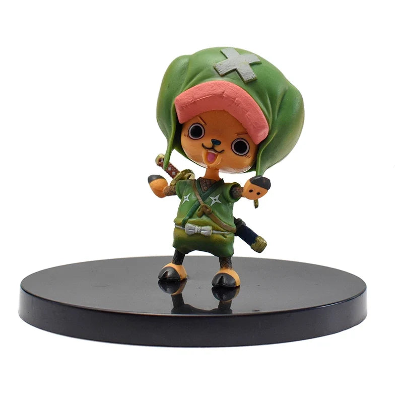 18CM One Piece Luffy Zoro Chopper Nami PVC Action Figures