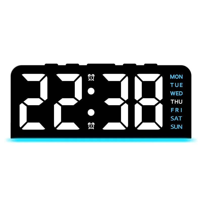 LED Digital Alarm Clock with Night Light, Temperature Display & Snooze