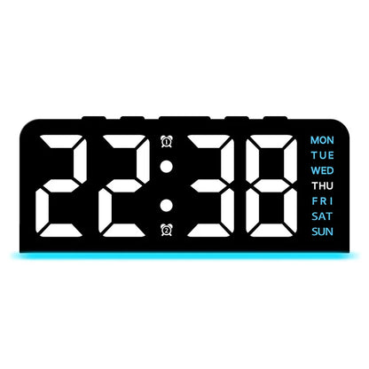 LED Digital Alarm Clock with Night Light, Temperature Display & Snooze