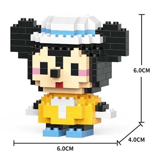 Disney Mini Building Blocks Figure – Mickey Minnie Princess Brick Toy