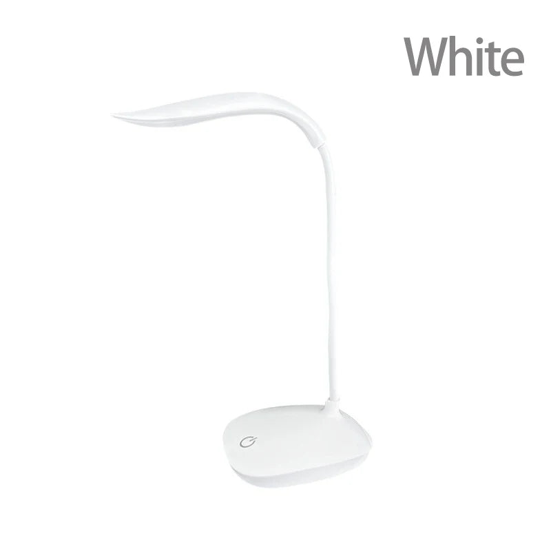 LED Desk Lamp Gooseneck Touch Dimming – USB Rechargeable