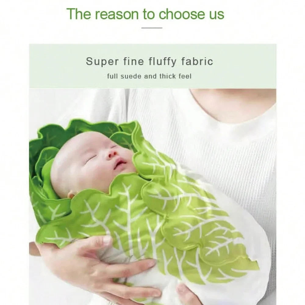 Double-Sided Flannel Cabbage Pattern Home Sofa Blanket Soft Creative Design Warm Throw Living Room