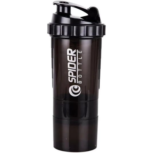 3 Layer Protein Shaker Bottle with Storage Compartments