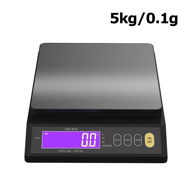 Digital Kitchen Scale – Waterproof Stainless Steel, LCD Display