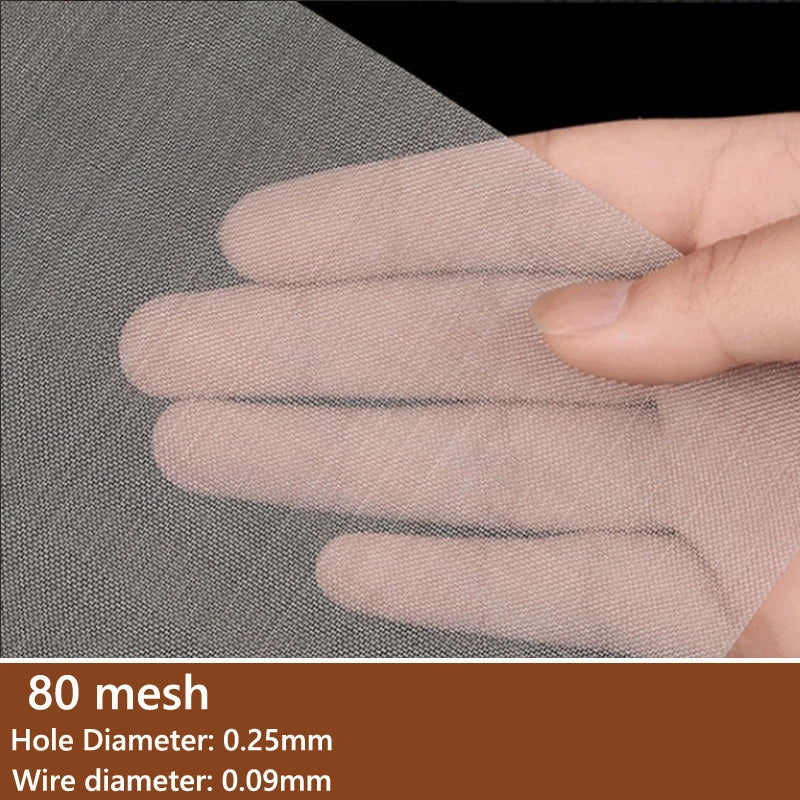 304 Stainless Steel Woven Wire Mesh Filter Screen – 4 to 500 Mesh