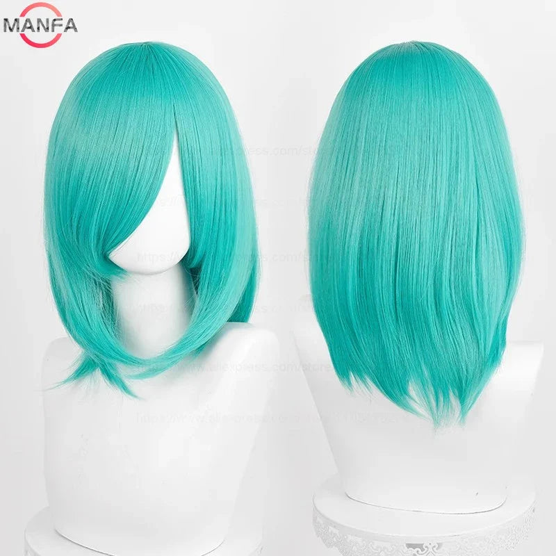 40cm Heat Resistant Anime Cosplay Wig with Bangs