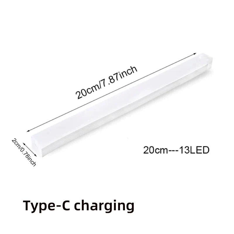 Motion Sensor LED Light Bar – USB-C Rechargeable, 3 Color Modes
