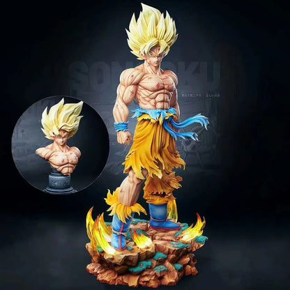 Dragon Ball Z Super Saiyan Goku Figure with LED Base