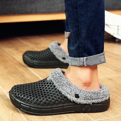 Fleece-Lined Clogs Slip-On Shoes for Men and Women