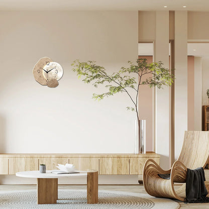 Silent Wall Clock – Modern Moon Design, Quartz Movement for Bedroom & Living Room