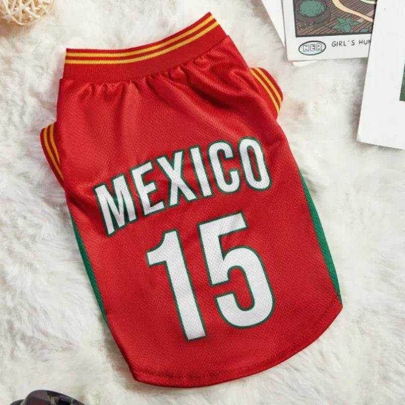 Breathable Basketball Jersey for Dogs and Cats