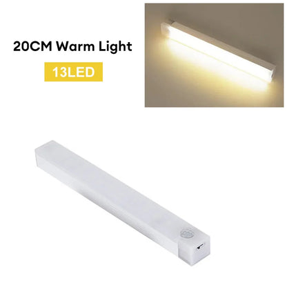 Motion Sensor LED Night Light Type-C Rechargeable Wireless Cabinet & Staircase Lamp