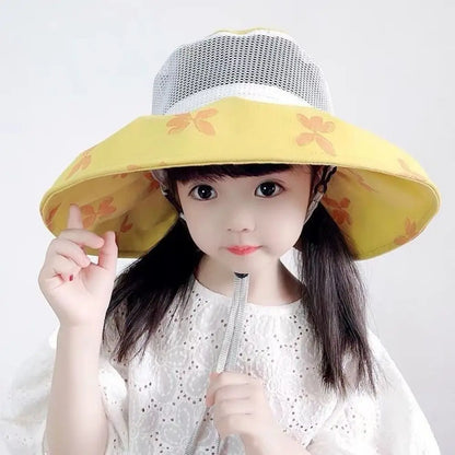 Anti UV Kids Sun Hat with Neck and Ear Protection