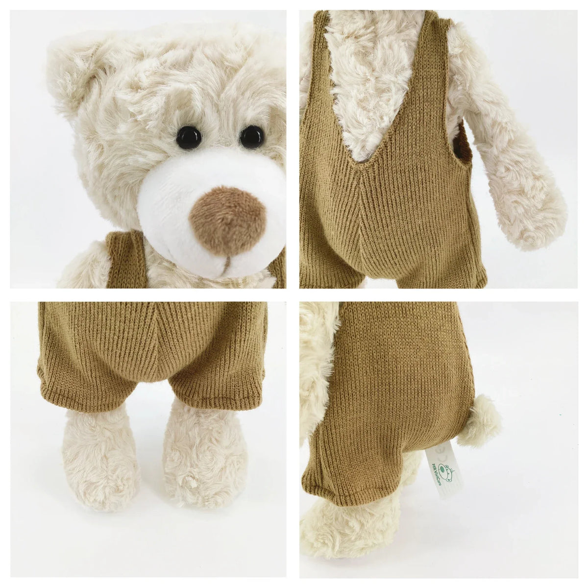 Dressed Teddy Bear Plush Toy – Soft Stuffed Animal with Outfit, 12in