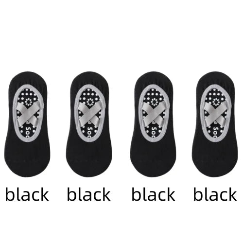 Non-Slip Yoga Socks for Women – Backless Grip Socks for Pilates & Ballet