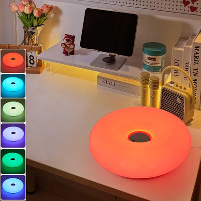 Donut Table Lamp – Touch Dimmable RGB Ambient Light USB