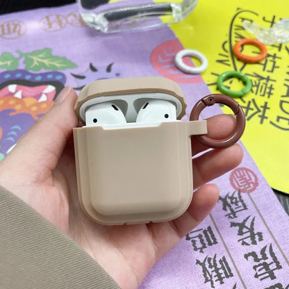 Liquid Silicone AirPods Case with Carabiner Ring – Fits AirPods 1/2/3/Pro/Pro 2/Pro 3/4