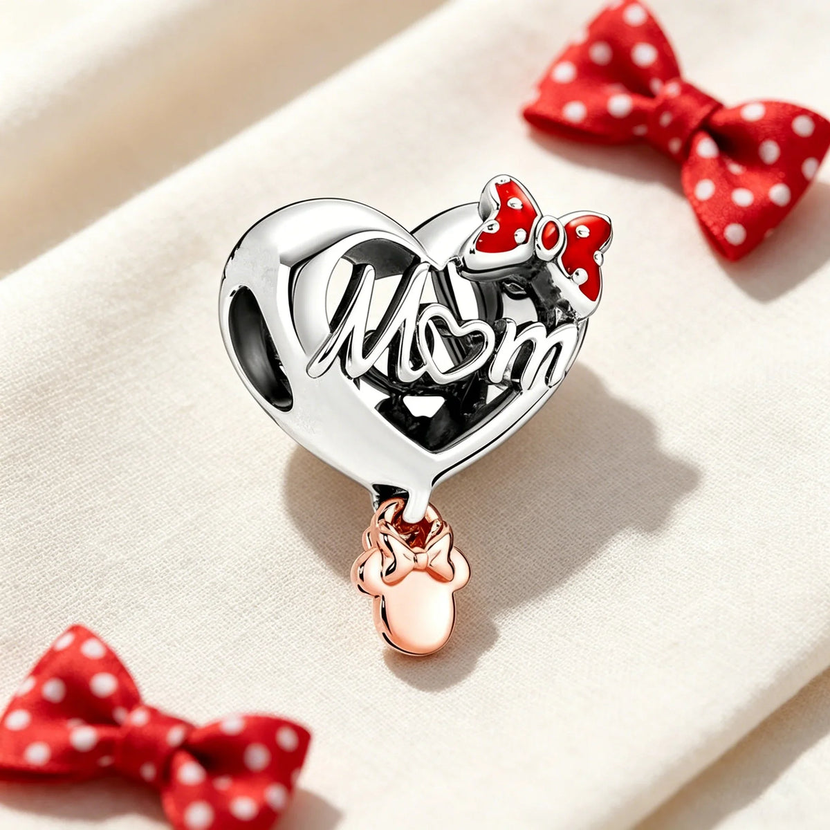 Disney Character Charm Bead – Fits Snake Chain Bracelet & Necklace