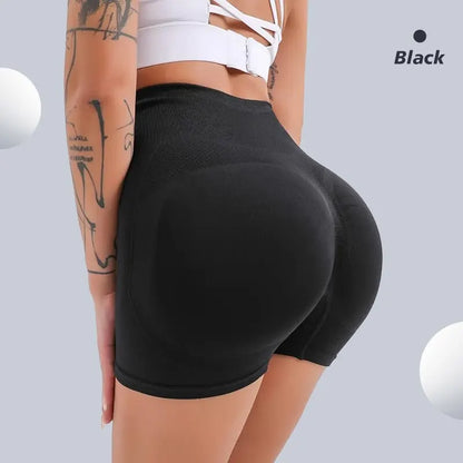 Czguke Women Waist Workout Shorts Butt Lifting Tummy Control Ruched Booty Smile Yoga Short Pant