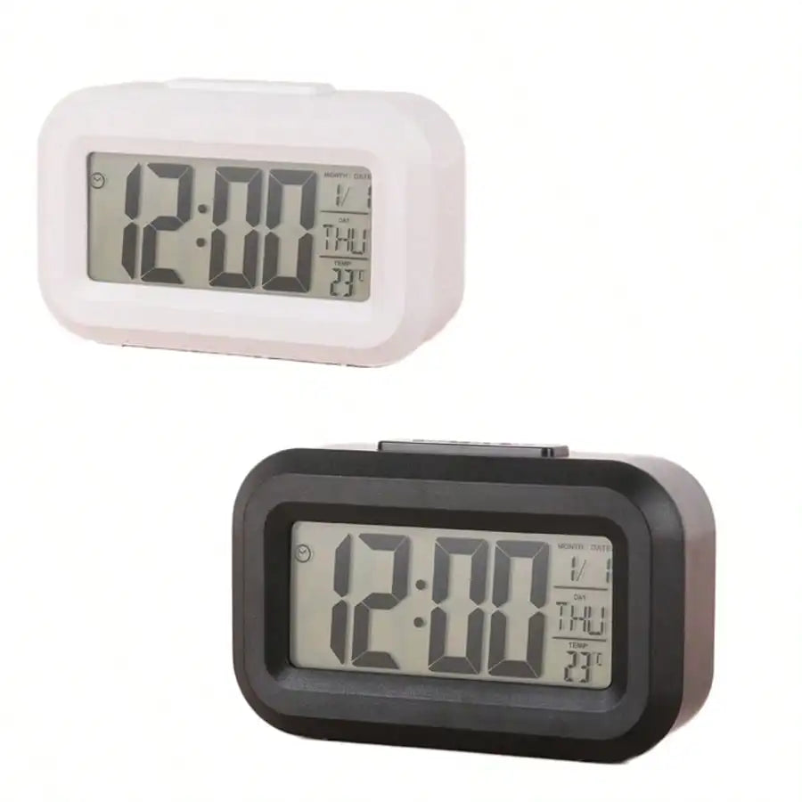 Digital Alarm Clock – Mini Smart Bedside Clock with Glow Display