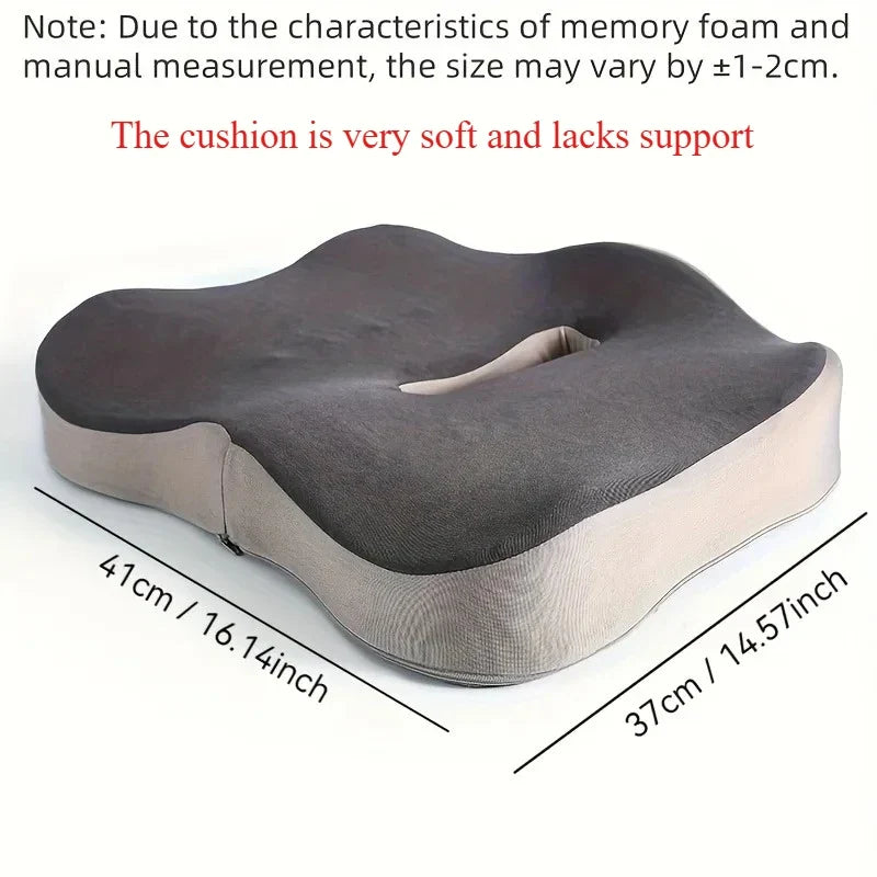 Ergonomic Seat Cushion – Coccyx & Lumbar Support for Office, Home & Students