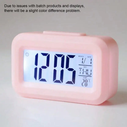 Digital Alarm Clock – Mini Smart Bedside Clock with Glow Display