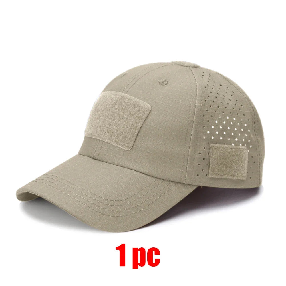 Tactical Baseball Cap with Velcro Patch – Breathable Adjustable Hat