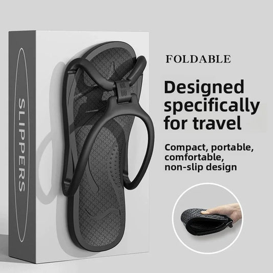 Foldable Travel Slippers – Portable EVA Flip Flops