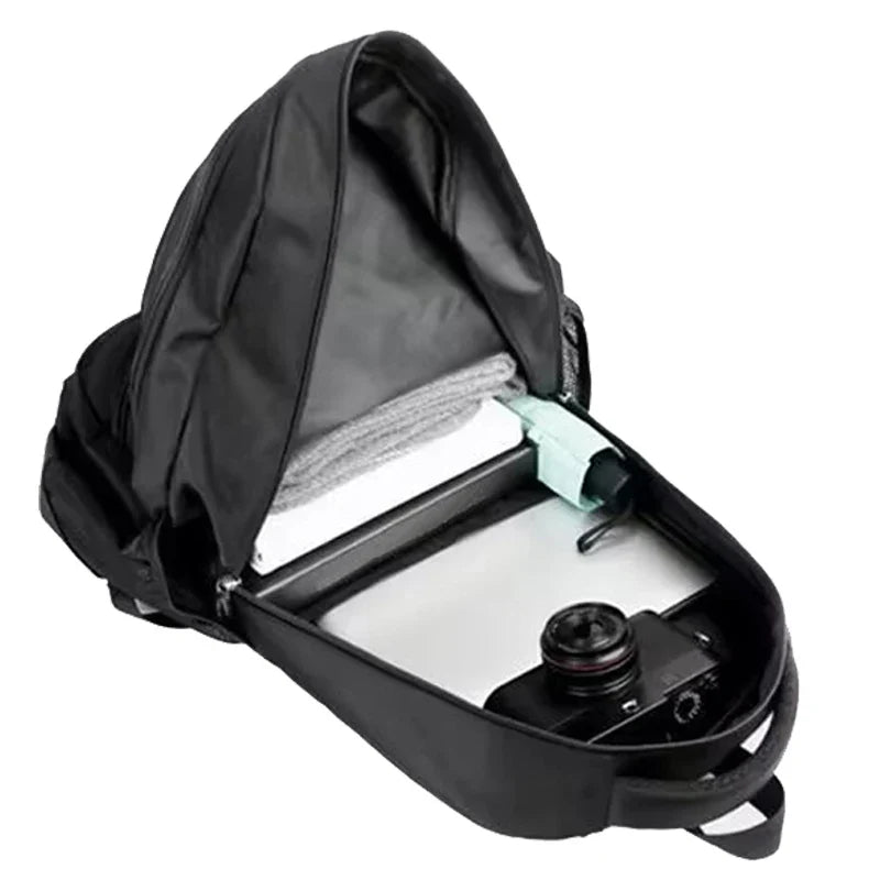 Neutral Multi-Pocket Backpack for Students & Business Use