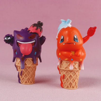 Pokémon Ice Cream Cone PVC Figures – Set of 8 Collectibles