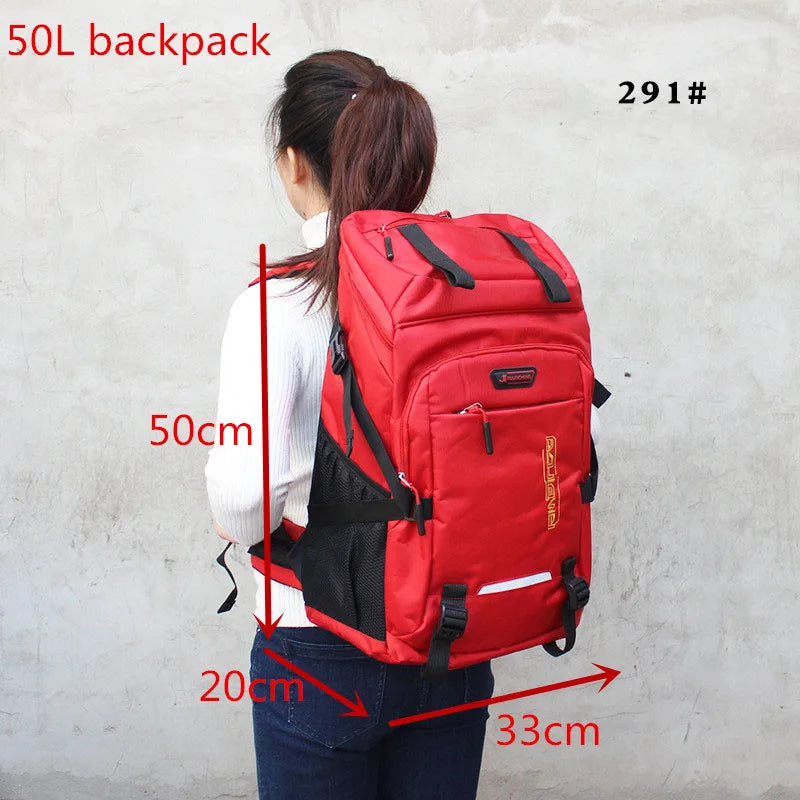 50L or 80L Large Capacity Hiking and Travel Backpack