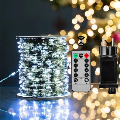 Fairy String Lights 500/1000 LED Waterproof with Remote – Christmas Outdoor Decor