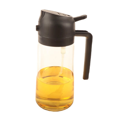 2-in-1 Oil Dispenser Bottle with Sprayer – 16.9 oz & 6.8 oz