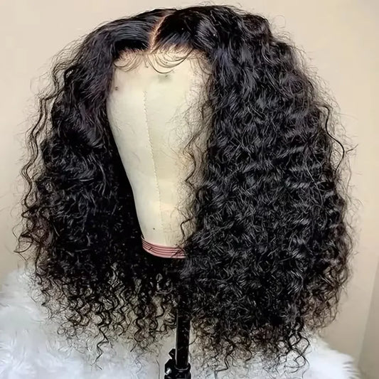 Deep Wave Short Bob Wig – 13x4 HD Lace Front Human Hair, 200% 250% Density
